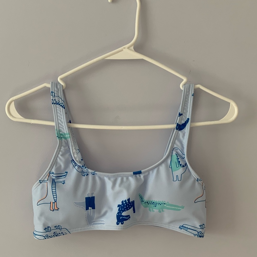 Crocodile Print Bikini Top